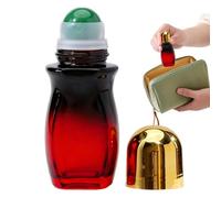 50ml Refillable Rose Quartz Jade Roller Bottle Gradient Glass