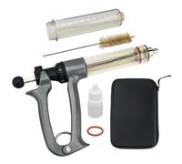 50ML Semi Automatic Livestock Syringe, Adjustable Continuous Repeating Luer Lock Syringe for Cattle Cow Goat Sheep Pig