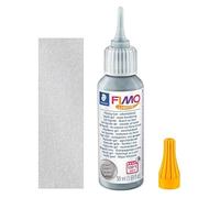 50ml Silver Deco Gel Liquid Oven Hardening Decorating Gel Fluid Consistency for Polymer Clay Modelling Drawings Grouting Silicone Moulds Compatible with Fimo Clay