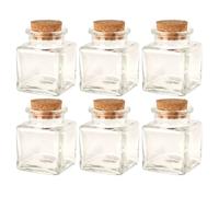 URBNLIVING 12 Glass Storage Preserve Pots Jars Containers Cork Lids Kitchen Food Storage