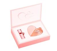 50mlLove Perfume & Lipstick Set, Heart Shaped Fragrance, Packaging, Perfect Present Women's Fragrance Spray For Lasting Set Eau De Toilette Teen Perfumes And Frag (Pink, One Size)