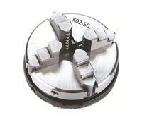 50mm 2‘ DIY Chuck 4-jaw Manual Mini self-Centring Chuck K02-50 with Link Connector for CNC Woodworking(K02-50-14MMConnector)