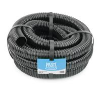 (50mm 2 Inch 5m) Pisces Black Flexible Garden Pond Corrugated Filter Pump Hose Tubing Natural Looking Hidden Tubing