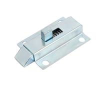 50mm 2" Length Metal Spring Loaded Barrel Bolt Door Latch Lock Silver Tone