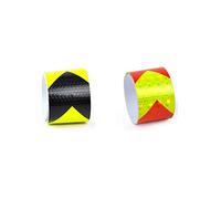 50MM*3M Waterproof Reflective Safety Hazard Caution Tape Striped Floor Marking Tape Self-adhesive Warning Sticker,Anti-Slip Safety Tape 2PCS