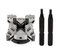 50Mm 4-Jaw Self-Centering Lathe Chuck, Metal Construction for K02-50 Machines, Includes 2 Lock Rods, Precision-Grip for Metal/Plastic Turning, Manual Control with Wide Clamping Range