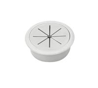 50mm 60mm Desk Cable Grommet with Threading Box, 2-in-1 Wire Hole Cover & Outlet Port Organizer for Office Table Management(Grey 50mm,5pcs)