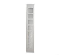 50mm Aluminium Rectangular Air Vent Grille Cover for Wardrobe and Cabinet Ventilation, Made from Waterproof Alloy (50x300mm)