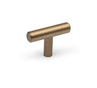 50mm Antique Brass Cabinet T-Bar Handle Dark Gold Cupboard Drawer Door Pull Kitchen Knob