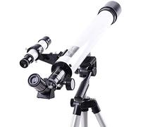 50mm Astronomical Telescope for Beginners Children's Refractor Kids' Sky Monocular Outdoor Educational Spotting Scope Spyglass,with Phone Holder Moon Filter