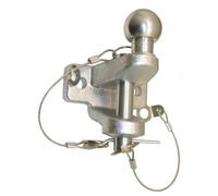 50mm Ball & Pin Towball Tow Hitch Jaw Eye Towing Trailer 3500kg 3.5t Dual