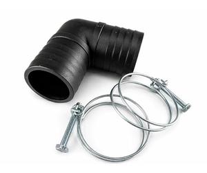 50mm Barbed 90° Elbow Hose Connectors - Durable Polypropylene Fitting for 2" Pond, Layflat & Drainage Hoses