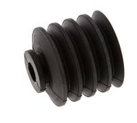 50mm Bellows CR Black Vacuum Suction Cup Stroke 30mm