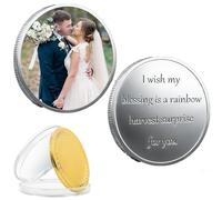 50mm Custom Challenge Coin for Collectors & Clubs -,Thick 3mm Personalized Design, 40mm Stainless Steel, Gaming, or Decision-Making,Pocket Token of Love & Remembrance (Silver)