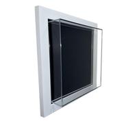 50mm Deep Shadow Acrylic Box Frame 10X10" : Memory Box Display Case For Medals, Baby Items, Collectibles - White Frame