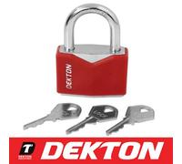 50mm Dekton Protected Security Padlock Steel Shackle 3 Keys