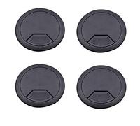 50mm Desk Grommet Reusable Plastic Round Wire Hole Cover Outlet Wire Hole Wire Organizers For Home Office 4 Pieces Black