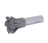 50mm Dia 60 Degree Dovetail Cutter Milling Cutter Cemented Carbide Milling Straight Shank End Mill Dovetail Tool for Metalworking 6 Flutes