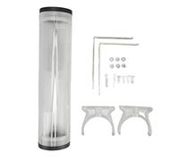 50mm Diameter G1/4 Thread Acrylic Water Cooling, CPU Water Cooler Kits for PC, Fast Heat Dissipation Liquid Cooling System with L Shaped Buckle Screws, Transparent Pipe Clamp