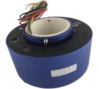 50mm Diameter Through-Hole Slip Ring, 6-Ch / 12-Ch 10A Hollow Shaft Slip Ring for Rotors, 113mm Outer Diameter