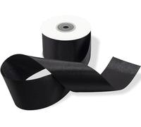 50mm Double Satin Black 25 Metres Ribbon Thickness 5cm Wedding Christening Christmas New Year Gift