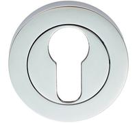 Loops 50mm Euro Profile Round Escutcheon 10mm Depth Concealed Fix Polished Chrome Loops Multicolor
