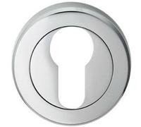 Loops 50mm Euro Profile Round Escutcheon Beveled Edge Concealed Fix Polished Chrome Loops Multicolor
