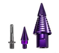 50mm Firewood Log Splitter Bit Set High Carbon Steel(Round Shank) | High carbon steel construction, heat treated for strength, splits logs quickly, for durable long-lasting performance