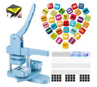 50mm Fridge Magnet Button Maker Machine Press Machine with 100 Set Makin Supplies for DIY Refrigerator Magnets Button Photo Picture Badge for Crafting and Home Use
