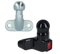 50mm Heavy Duty Tow Ball For Tow Bar Hitch High Reach Silver + Reflective Cover