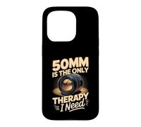 50mm Is the Only Therapy I Need Photography Photographer Case for iPhone 15 Pro