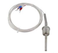 50mm Length Pt100 Temperature Sensor Probe, PT 1/2 Inch NPT Thread, 304 Stainless Steel for rtd Element for Industry