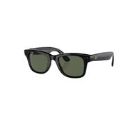 50mm Meta Wayfarer Glasses Shiny Black One Size