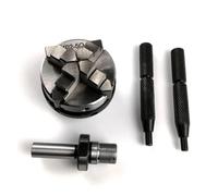 50mm Mini 4 Jaw Reversible Self-Centering M14 Thread Mount Lathe Chuck with Lock Rods K02-50 Chuck