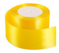 50mm Orange Ribbon for Gift Wrapping 25M,Orange Satin Ribbon Fabric 50mm Thick Ribbon for Crafting Hair Bow Christmas Polyester Ribbon Cake Wedding Party Balloon Car Ribbon Decoration