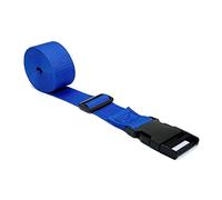 50mm Plastic Side Release Buckle Tie Down Strap Heavy Duty Adjustable 3 Bar Slide Storage Luggage Suitcase In 50mm Webbing (Royal Blue, 1 Metre)