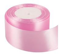 50mm Purple Pink Ribbon for Gift Wrapping 25M,Purple Pink Satin Ribbon Fabric 50mm Thick Ribbon for Crafting Hair Bow Christmas Polyester Ribbon Cake Wedding Party Balloon Car Ribbon Decoration