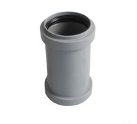 50mm PVC Pipe Coupling Straight -TUBe Connector for Drainage, Grey Plumbing Fitting for Waste Pipes with O Ring Seal, Leak Proof Connection, PVC and PP Material