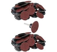 50mm Quick Change Rubber Backing Pad Adapter + 100pc 40 Grit Sanding Pads