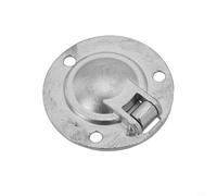 50mm Round Flush for Ring Handle Pull, Stainless Steel Cabinet Cupboard Door Handle, for Basement Loft Boat Floor Hatch, Silver Finish