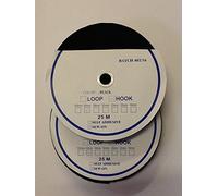 50mm Sew on Black Hook and Loop Interlocking Tape x 25 Metres