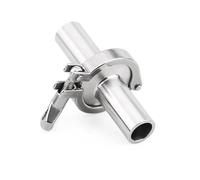 50MM Stainless Steel Sanitary Pipe Fittings Kit - Tri Clamp, Thread Ferrule & Gasket for Food & Beverage Applications(25mmx50.5mm)