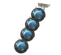 50mm Swivel Casters for Office Chairs - 360° Rotat with Brakes, Plastic Wheels, Metal Plate 47x47mm, M10 Bolts, Supports Up to 500 lbs.