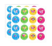 50mm Thank You for Coming to Our Party Kids' Party Stickers - 8 Festive Designs, 160pcs Total,Great for Party Bags, Sweet Cones and Birthday Party Bag fillers
