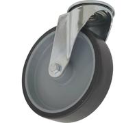 50mm Thermoplastic Castor Wheel - Bolt Hole Swivel - 20mm Tread - PP Centre