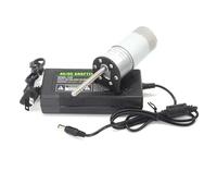 50MM Threaded Screw Long Shaft 37-545 DC Reduction Gear electronic starter 12V 24V High Torque Speed Regulation Automation electronic starter IINKUEYK(B set,12V 46rpm)