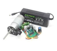 50MM Threaded Screw Long Shaft 37-545 DC Reduction Gear electronic starter 12V 24V High Torque Speed Regulation Automation electronic starter MQXFCZUX(D set,12V 106rpm)