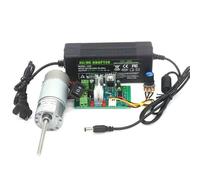 50MM Threaded Screw Long Shaft 37-545 DC Reduction Gear electronic starter 12V 24V High Torque Speed Regulation Automation electronic starter MQXFCZUX(C set,12V 320rpm)