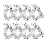 50mm Truss Clamps, 8PCS WorldLite TUV Aluminum 2 Inch Stage Light O Clamps for Truss, Heavy Duty 100KG LED Par Light Moving Head Beam Spot Lighting Clamp, Fit for 48-52mm OD Tube