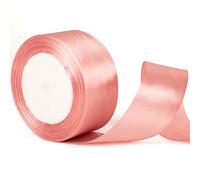 50mm Wide Dark Pink Satin Ribbon - 2 Inch Thick, Deep Pink Wedding Car & Gift Wrapping Ribbon
